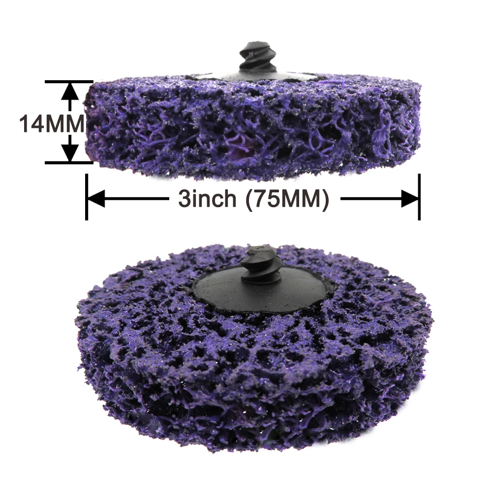 Disco Stripping da 3 pollici dischi per la pulizia rapida e facile della striscia, spelafili per la rimozione della vernice e della ruggine per mola abrasiva per smerigliatrice angolare