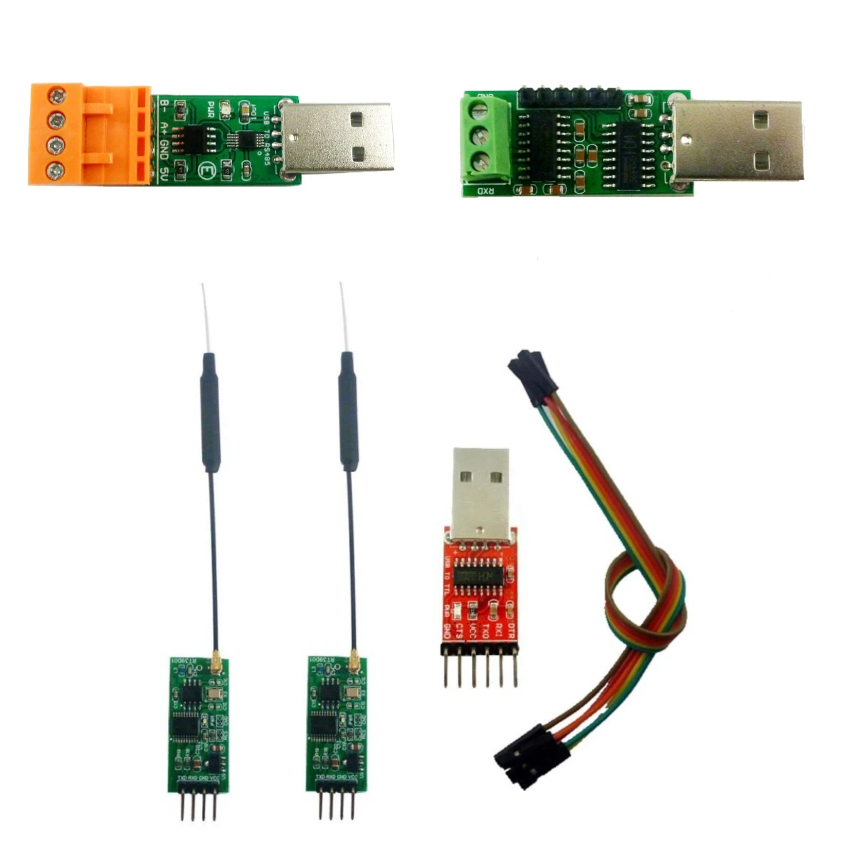 Transceptor USB UART para Arduino, dispositivo de 8 piezas, 2,4G, TTL, RS232, RS485, TYPE-C, para UNO, Wifi, NodeMCU, ESP8266, para impresora, Modbus, RTU, PLC