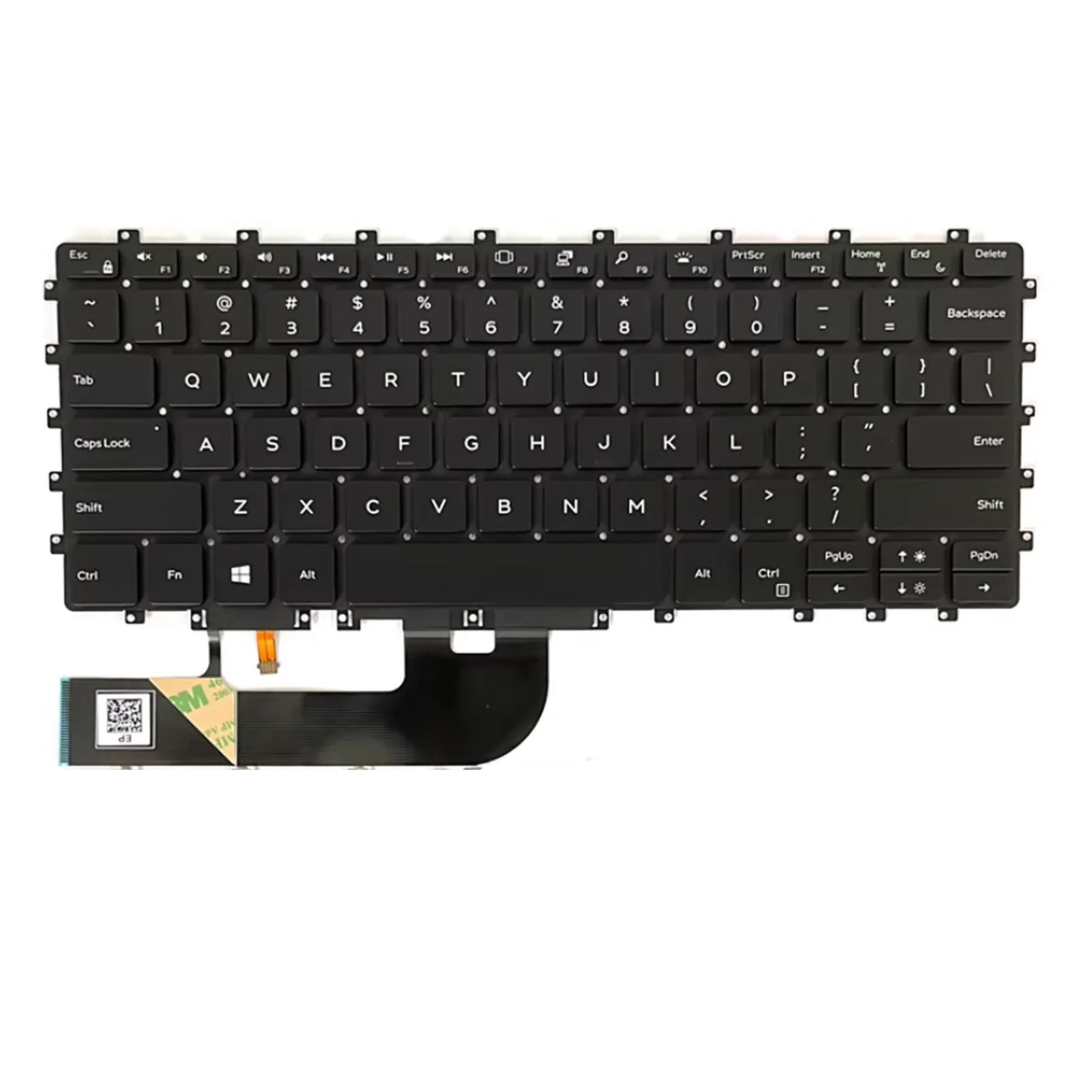 

US layout for Dell Precision 5530 2-in-1 XPS 15 9575 P73F laptop keyboard