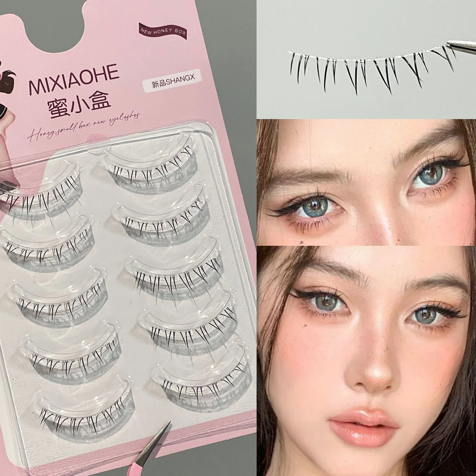 5 Pairs Wispy 3D Volume False  - огляд і ціна Eyelash Extension In Chinese