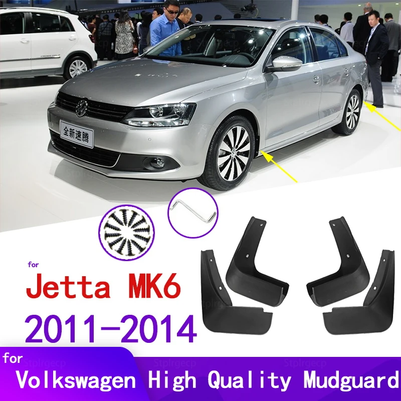 

Car Mud Flaps For Volkswagen VW Jetta 2011-2014 MK6 Mudguard Splash Guard Fender Mudflaps Auto Accessories