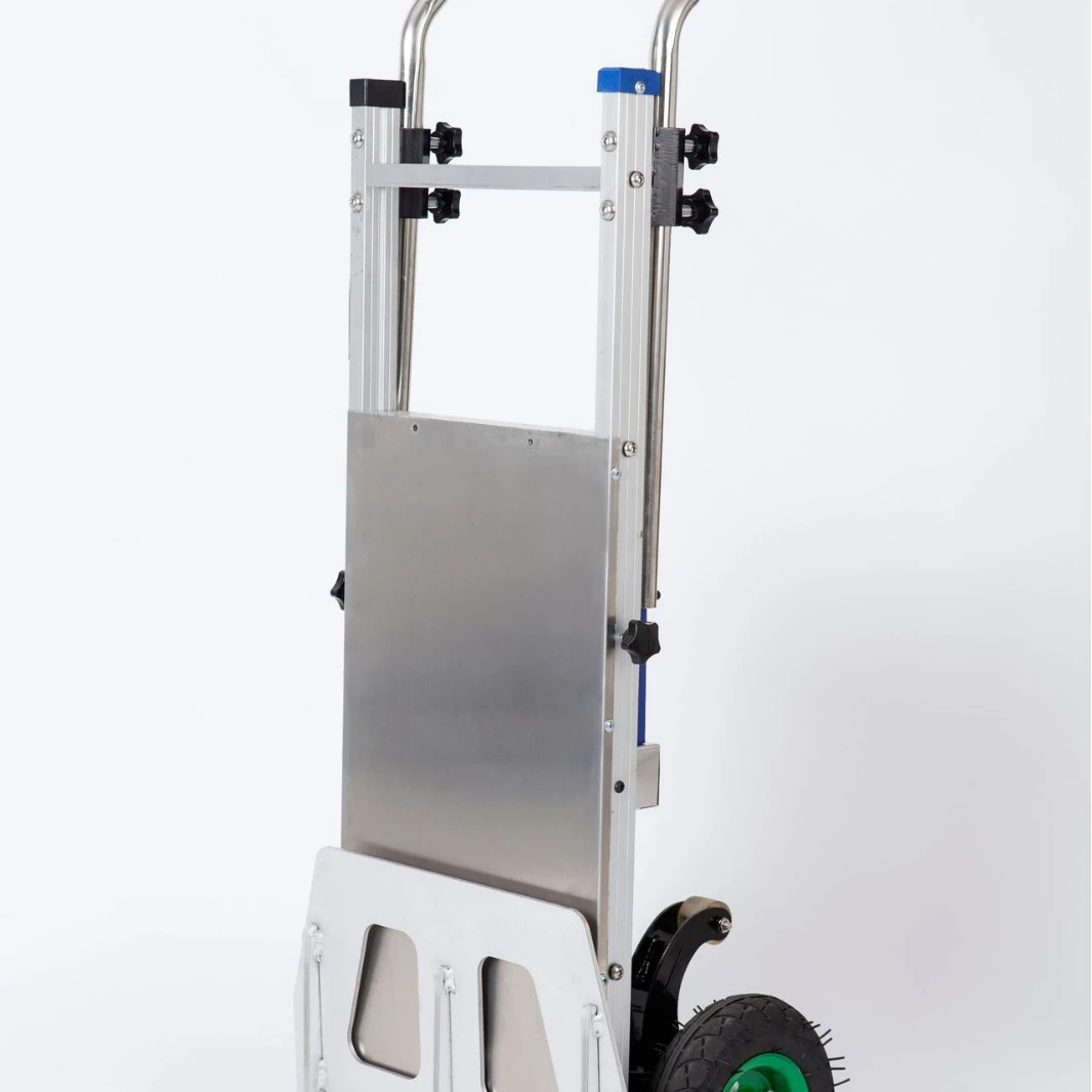 จีนอลูมิเนียม Lithium-ion ไฟฟ้า Climber บันไดมือรถเข็นสองล้อ Climber บันไดไฟฟ้าโหลดสูงรถเข็น Cargo