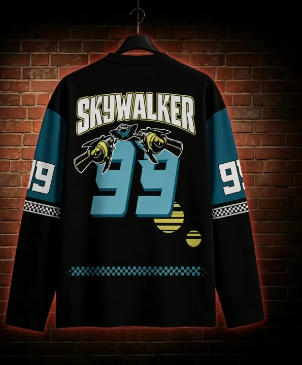 เสื้อเจอร์ซีย์แขนยาวสไตล์เรโทร - Street Fashion Jersey บทวิจารณ์และราคา
