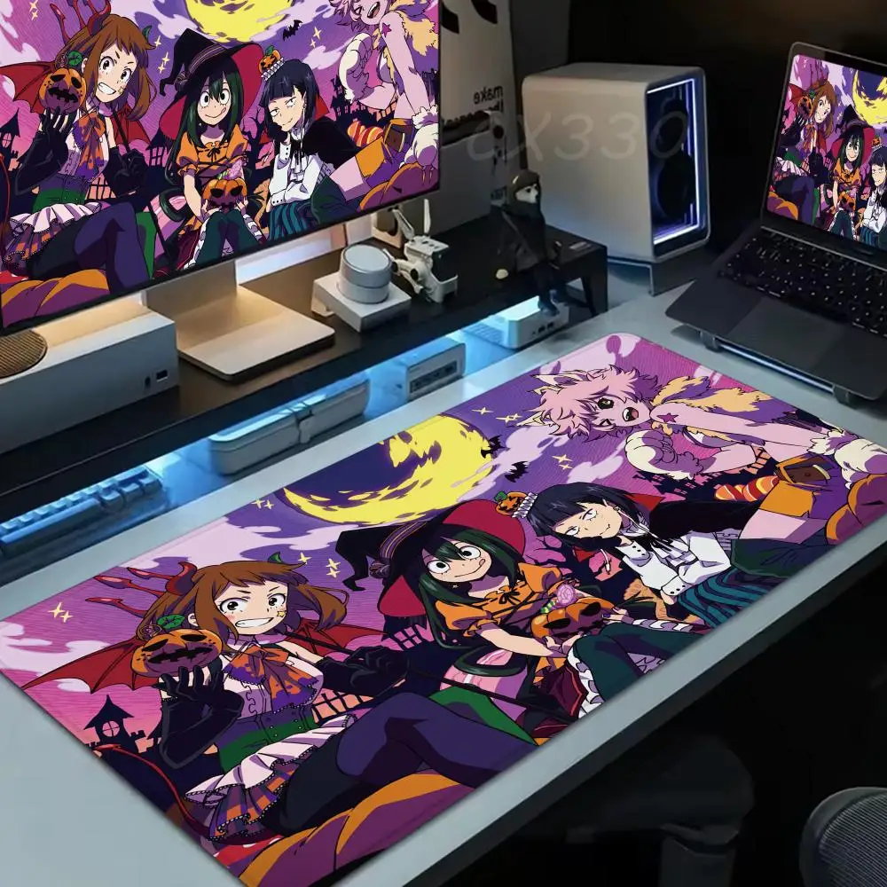 

Mina Ashido My Hero Academia Mouse Pad Large Computer Mousepad Office 1000x500mm XXL Pc Gamer Non-slip Rubber Keyboard Deskmat