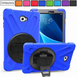 For Samsung Galaxy Tab A A6 10.1 2016 SM-T580 SM-T585 S Pen SM-P580 SM-P585 Anti Dust Soft Silicon PC Hybrid Tablet Case Cover