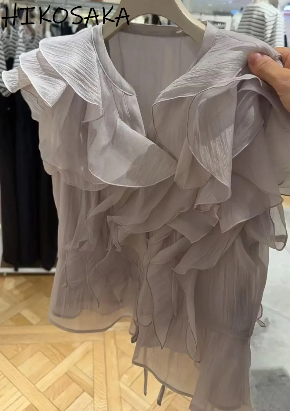 

Sweet Chic Fresh Ruffles Patchwork Blouse Women Summer Simple Solid Elegant Slim Wasit Sleeveless Top Japan Style Fairy Shirts