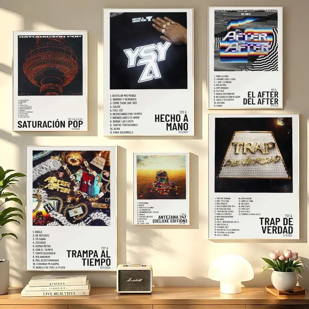 Argentine Rapper Y-Ysy A Music Album Poster Decorative Wall Sticker Mural Photo Print for Bedroom Living Room Hallway Home Decor