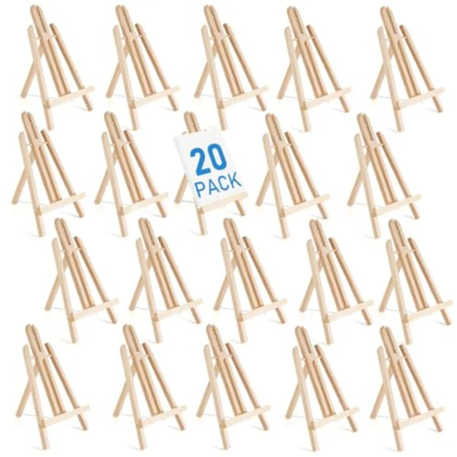 12Inch Wood Easel Stand Tabletop Display Stand A-Frame Artist Easel for Painting Canvas Portable Photo Picture and Sign Holder