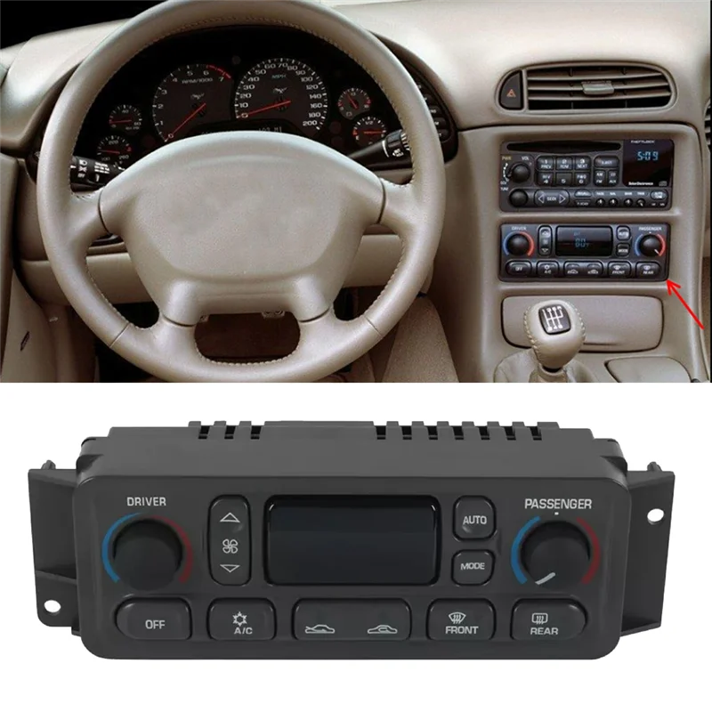 A96E-Автомобильный обогреватель переменного тока, модуль климат-контроля, блок управления кондиционером 16256018 16254311   Для Corvette 1997-2004 с левым рулем