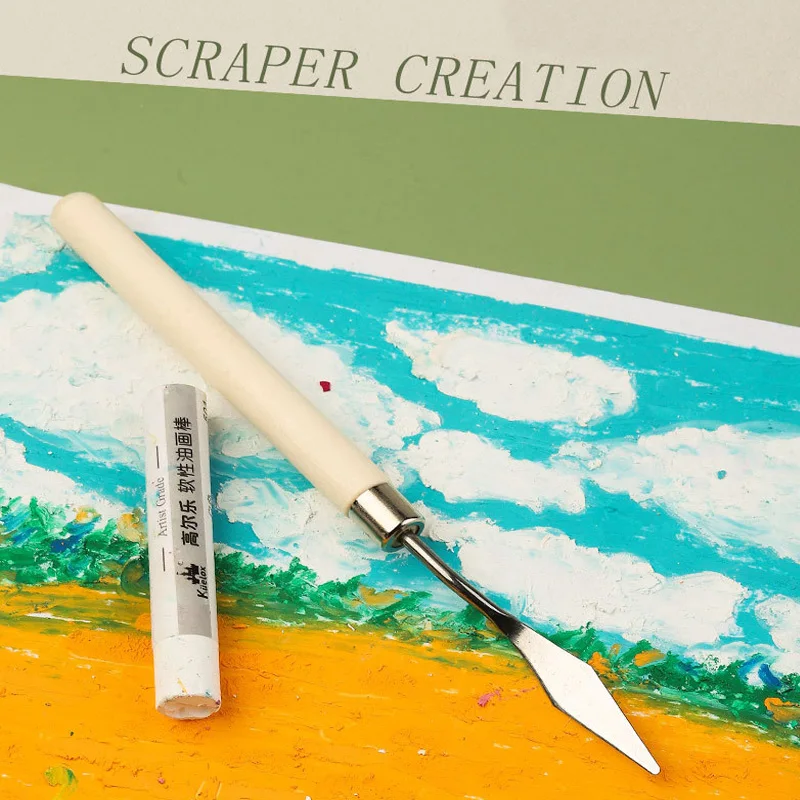 1-7Pcs Rvs Spatel Kit Palet Gouache Benodigdheden Voor Olieverf Mes Fijne Arts Schilderen Tool Set flexibele Messen