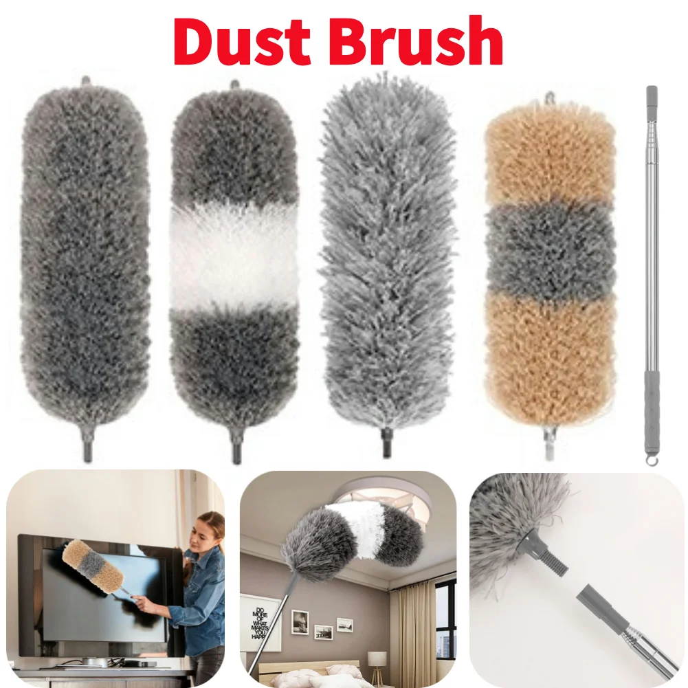Scalable Duster Brush Cleaning Spider Web Dusting Ceiling Stair Dust Corner Remover Household Cleaning Home Telescopic Tool