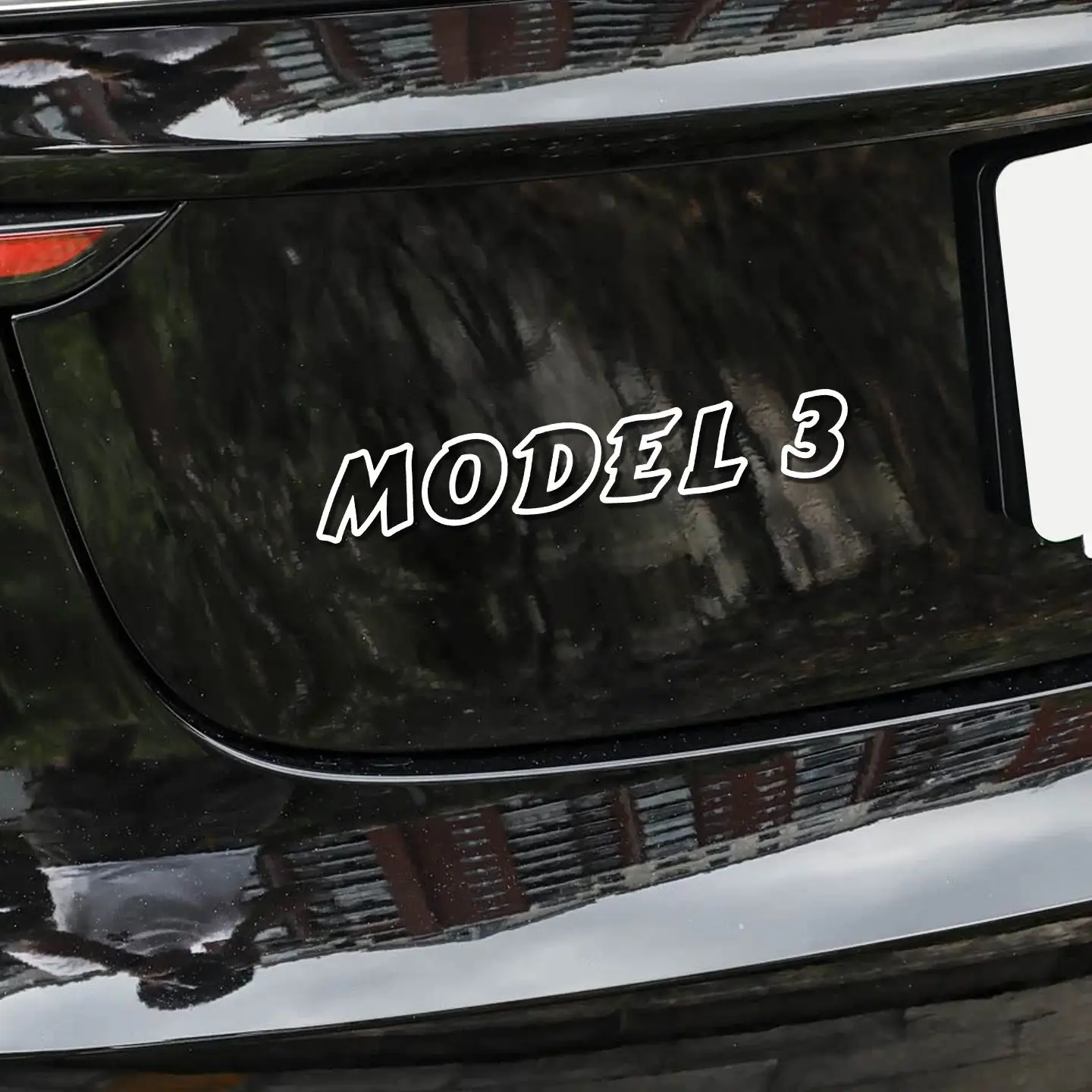 

Suitable for customizing 3D three-dimensional acrylic non-metallic stickers for Tesla MODEL3 Y rear emblem letter labels