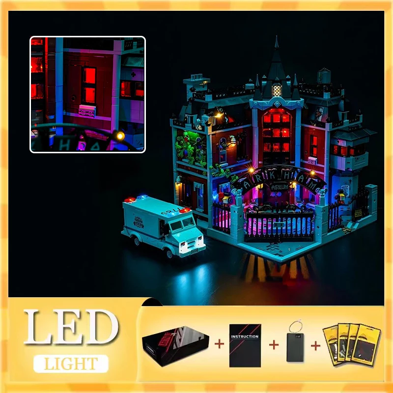Custom-fit Premium DIY Led Light Kit For Lego 76300 Asylum (Only Led Light,Without Blocks Model) Highlight Your Favorite Builds