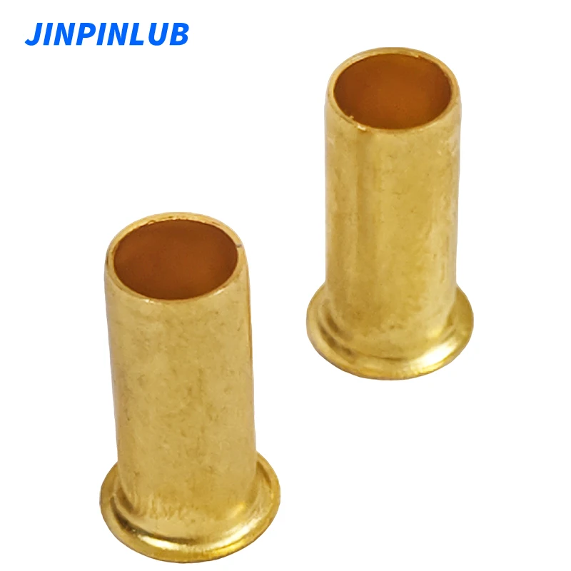 JINPINLUB PI 4/6/8/10 mm Messing-Nylon-Rohreinsatz, Rohrfutter für Hülsentyp, Schmierrohr, Kompressionsverschraubungen