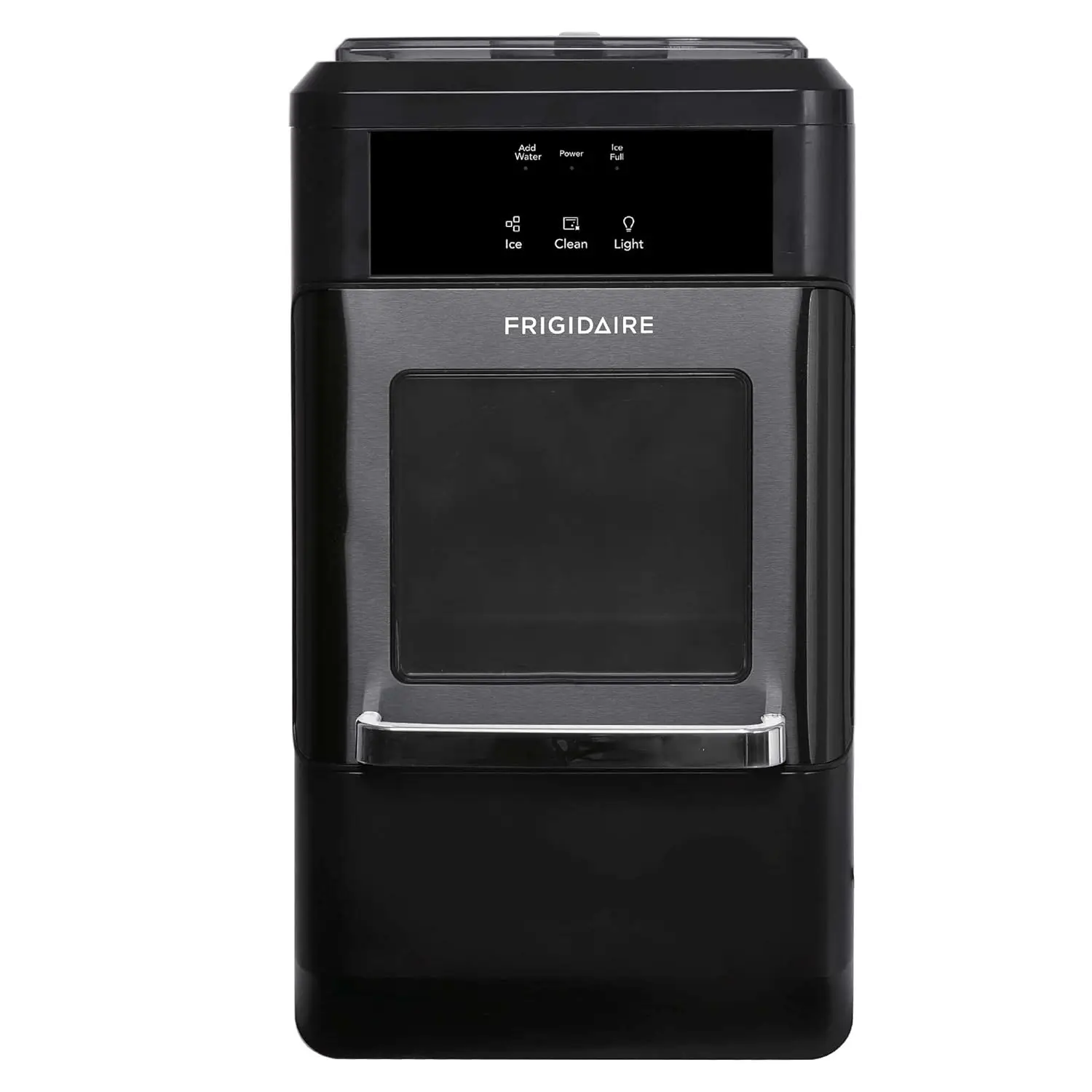 

Frigidaire EFIC237 Countertop Crunchy Chewable Nugget Ice Maker, 44lbs per day, Auto Self Cleaning, Black Stainless