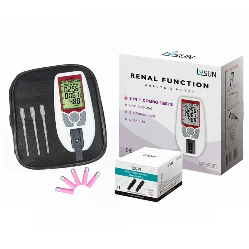 3-In-1 Renal Function Analyzer Uric Acid (Ua)/Creatinine (Cr)/Urea (Ur) Household Clinical Produits Pour Analyseur De Créatinine