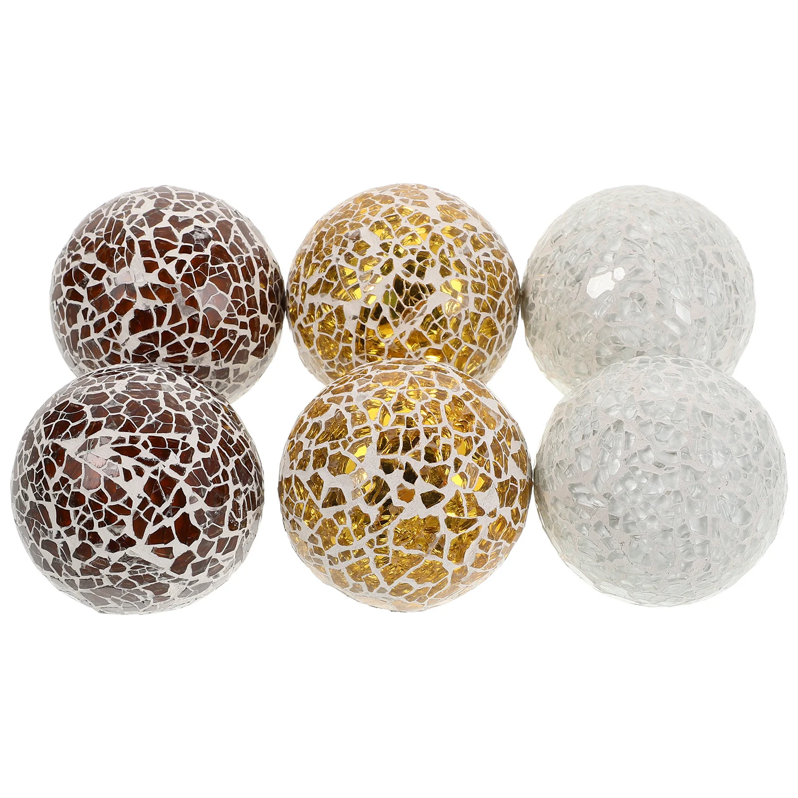 6 قطعة المجالات الزجاجية الزخرفية استخدام متعدد الاستخدامات للمنزل مقهى الحلوى متجر الجدول محور الأطباق المزهريات الحشو