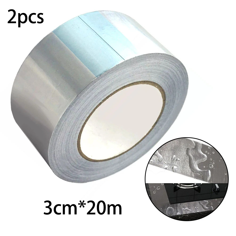 Fire Resistant Aluminum Foil Tape for Reliable Home Repairs Waterproof Seal Available in 3cm 20m and 5cm 20m Sizes