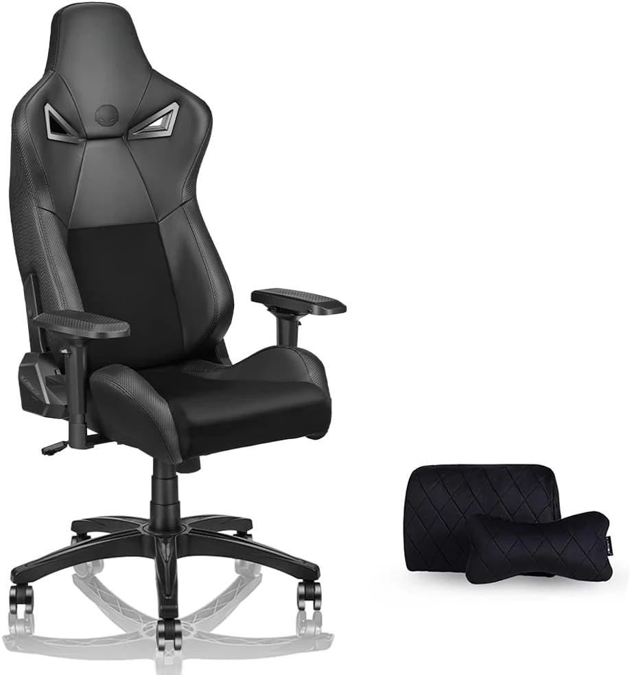 Ergonomic Gaming Chair,Adjustable Office Computer Chair with Lumbar Support,Tall Back Swivel Chair with Headrest and Armrest