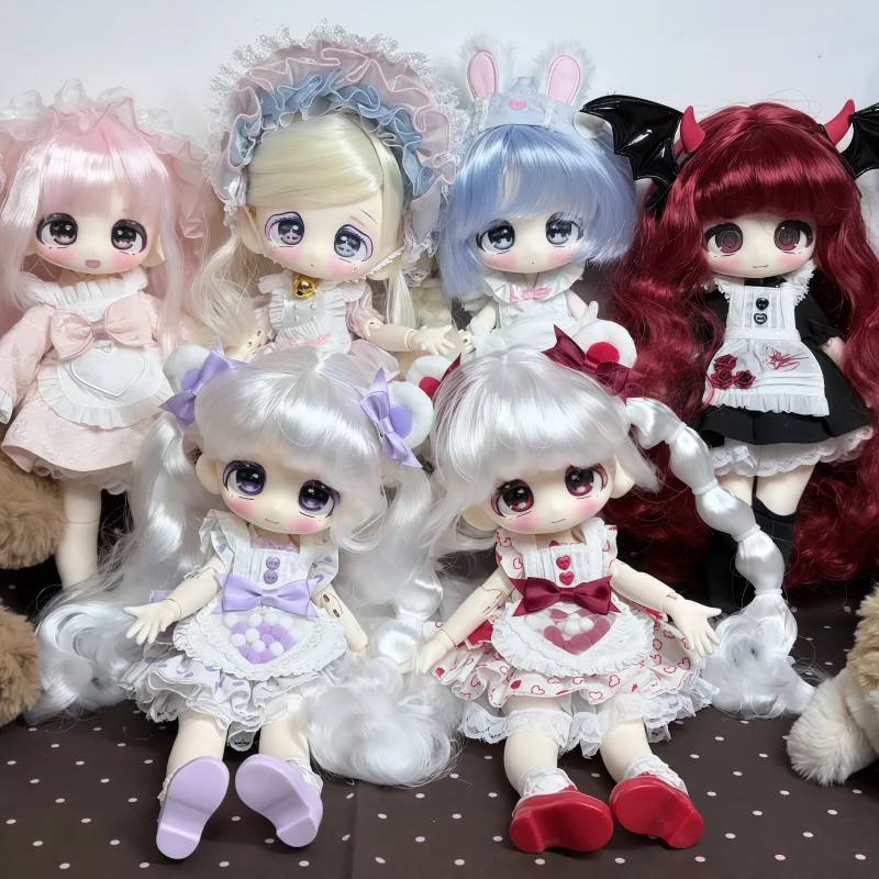 

Sweet Shopwindow Series Bjd Blind Box 1/6 Interchangeable Action Doll Removable Wig Kawaii Figure Decoration Desktop Toys Gift