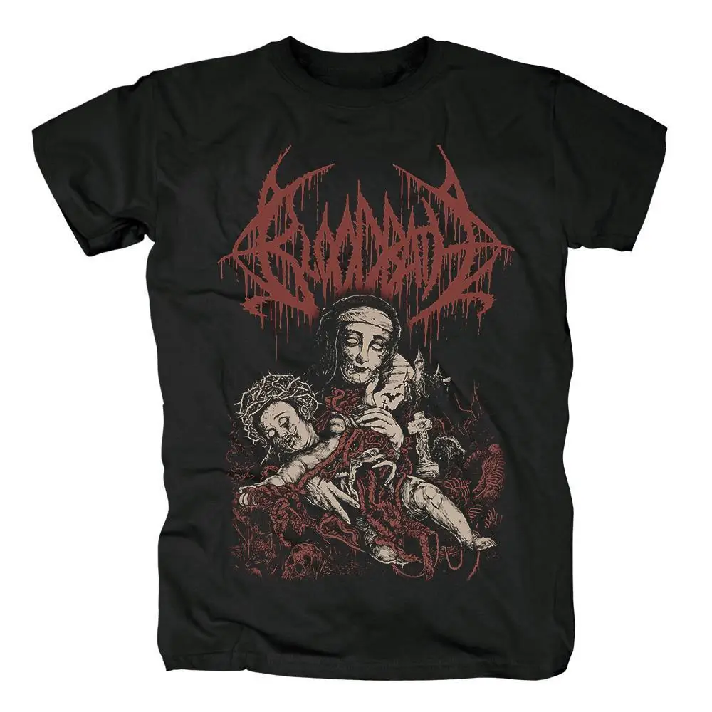 New Bloodbath Heavy Metal Death Metal Band Crew Neck Cotton Spoof Printed Short Sleeve Men's T-Shirt