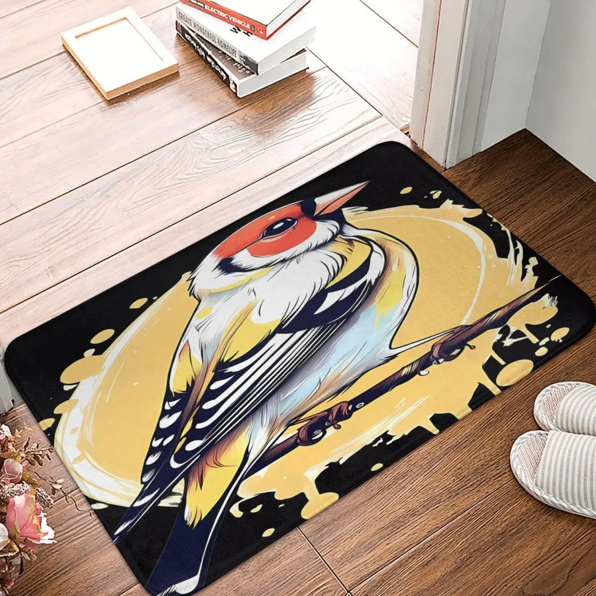 Colorful Goldfinch 40x60cm Carpet Polyester Floor Mats Mats Customizable Practical Home Decor