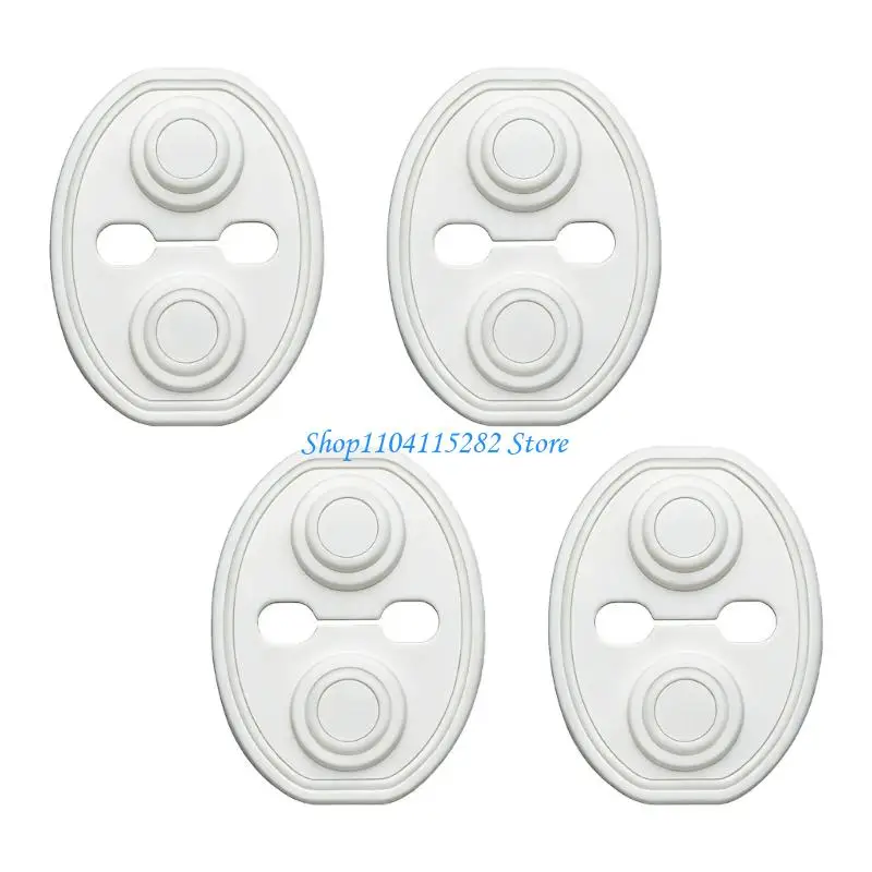 

4pcs Easy installs Silicone Door Lock Protectors Quiet Closing Dust Proof Anti Rattle Universal Various Model for Car