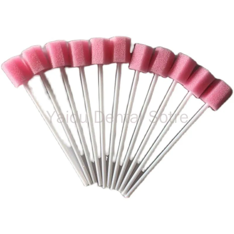 

300Pcs Disposable Oral Sponge Swabs Dental Cleaning Sponge Sticks Mouth Care Sponge Brushes for Daily Oral Hygiene