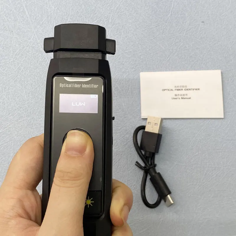 

OFW Optical Fiber Identifier Live Fiber Identifier Live Fiber Detector with Visual Fault Locator LED Light 700-1700nm SM MM 1PCS