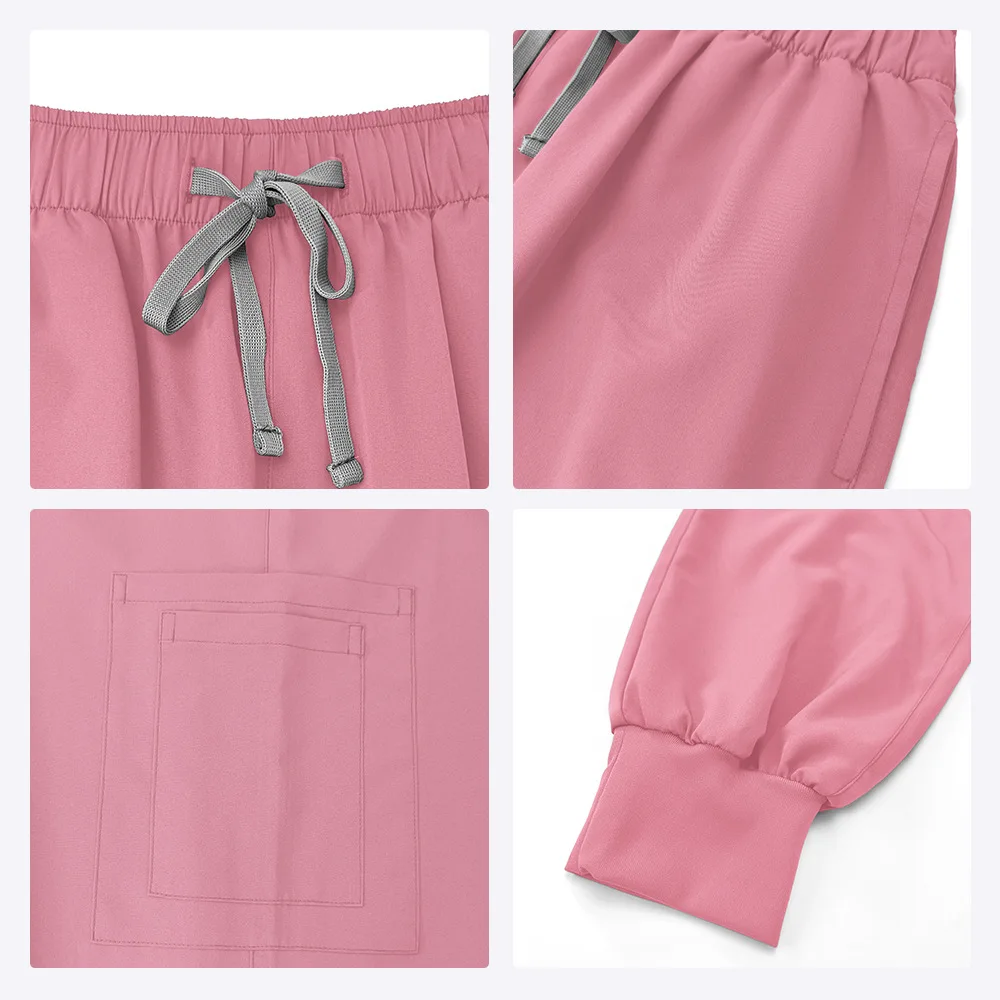 Abbigliamento medico per donna Scrub Jogger Set Pantaloni infermieristici Abito chirurgico Uniformi mediche di alta qualità Uniforme di bellezza all'ingrosso