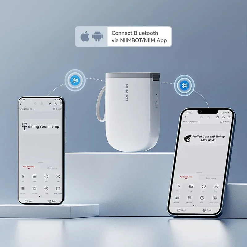 Imagem -03 - Niimbot-wireless Bluetooth Impressora de Etiquetas Térmicas D11 D110 Versão de Atualização Adesivo Portátil Name Print Maker 300dpi D11h