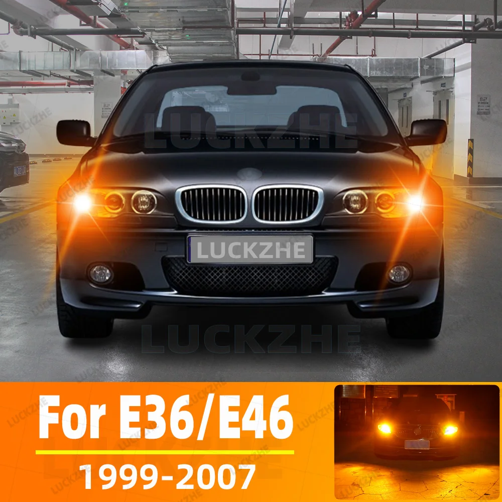 

2pcs Car LED Turn Signal Lights Bulbs Amber For Rear Direction Indicator Lamp Bulbs For BMW 3-Series E36 E46 318d 320d 325i 316i