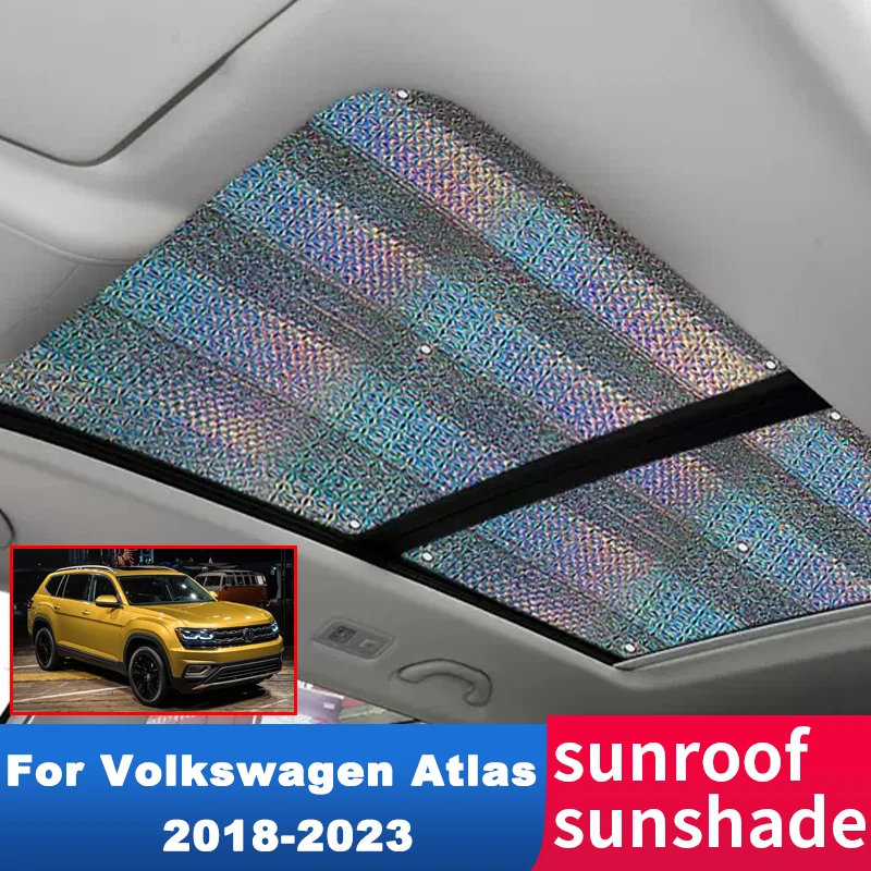 

Car Sunroof Sunshade for Volkswagen VW Atlas Teramont 2018-2023 2022 Accessories Roof Sunscreen Heat Insulation Cover Windscreen