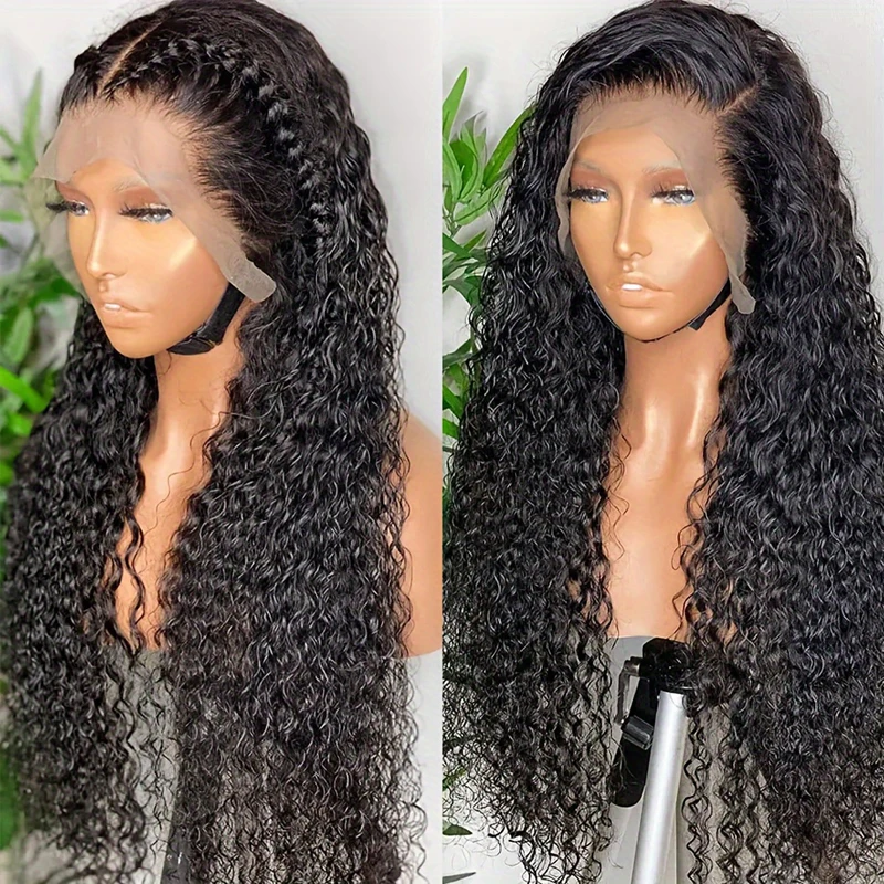 

Deep Wave 13x4 Lace Frontal Wig HD Lace Front Curly Wigs Cheap on Sale 40 inch Guleless Wigs Human Hair for Women Choice