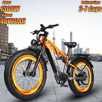 RANDRIDE YX80 Electric Bike 1500W Brushless Motor 48V 20AH Battery 26*4.0 inch fat tire Electric bicycle Hydraulic Brake E-bike