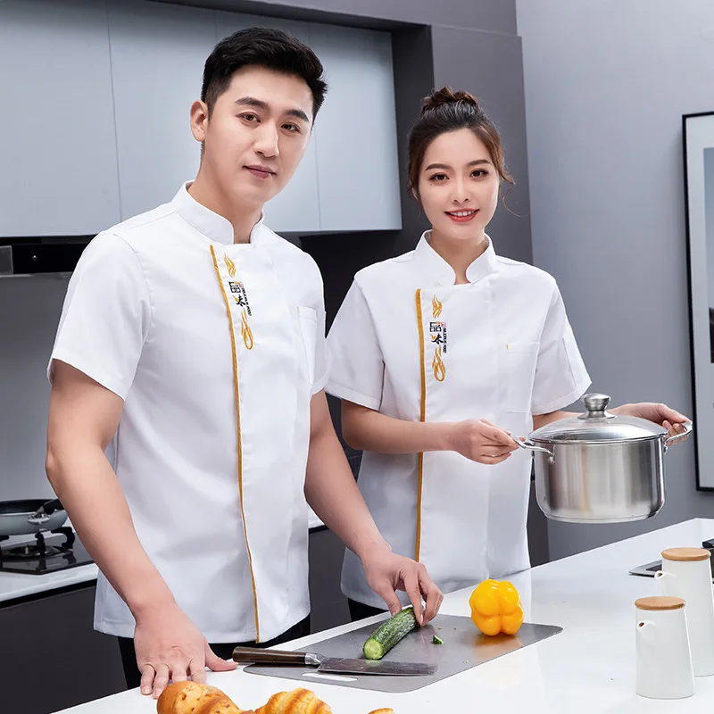 Chef Overalls แขนยาวผู้ชายฤดูร้อนแขนสั้น Western Point Baker ผู้หญิงเบเกอรี่เค้กฤดูหนาวห้องครัวเสื้อผ้าทำงาน