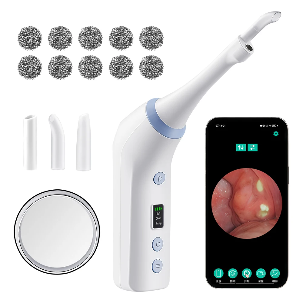 

Electric Vacuum Tonsil Stone Remover Tonsil Stone Removal Kit With Irrigation Syringe Instant Suction Tonsil Stone Removal