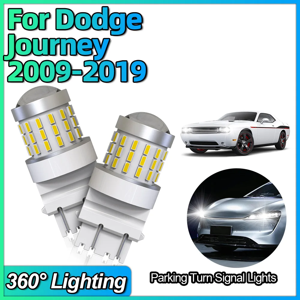 3157 Car Led Bulbs P27/7W T25 Front Rear Turn Signal DRL Brake Lights White For Dodge Journey 2009 2010 2011 2012 2013 2014-2019