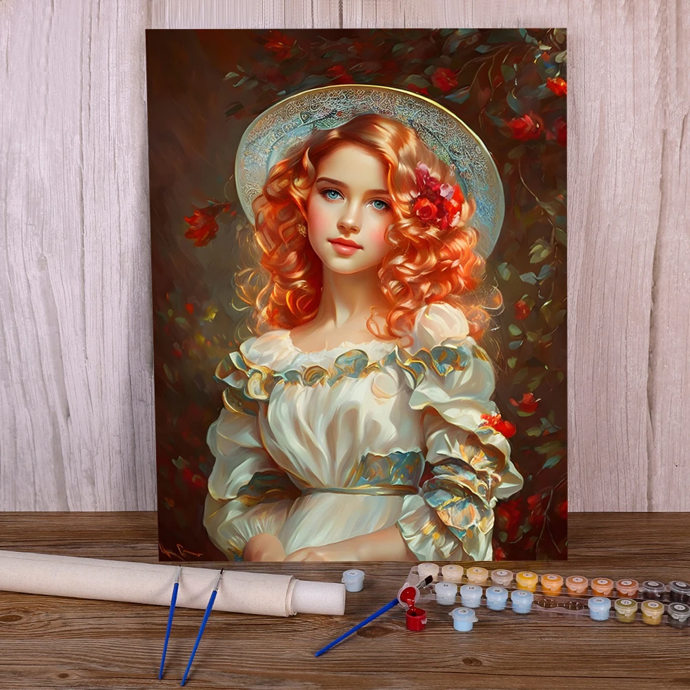 Women Art Paint Number Paintings 20x30 Cross Stitch Kit Craft Kits For Adults Decoration Home Personalized Gift Ideas 2024 HOT