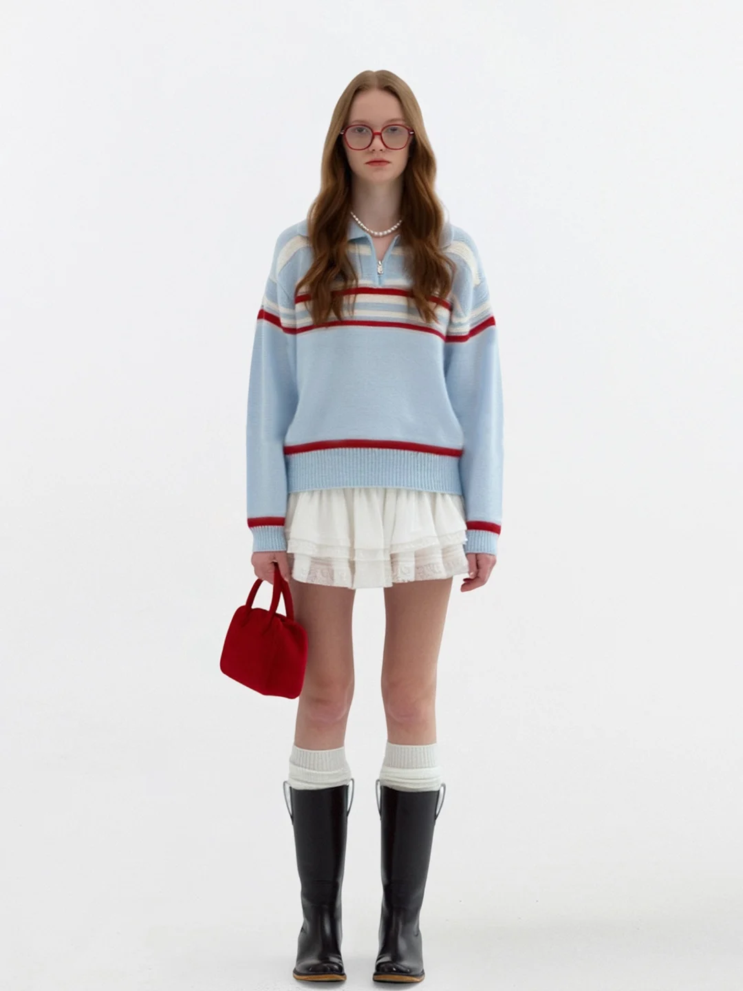 

Женский свитер AHMI Lazy Holiday: новый вязаный джемпер свободного кроя из мягкой шерсти, теплый, с длинными рукавами, в полоску