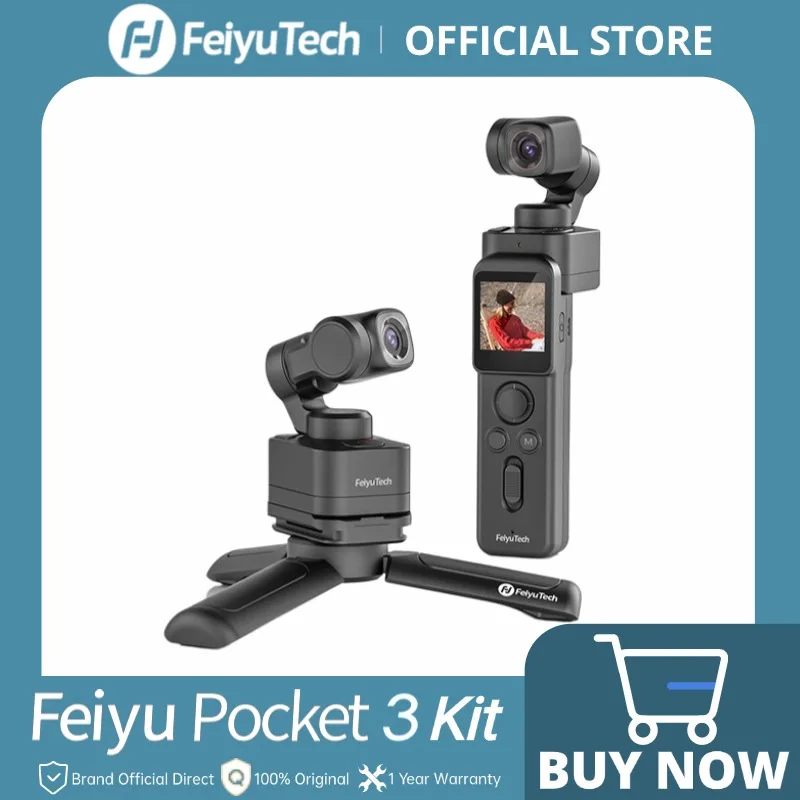 

Официальный FeiyuTech Pocket 3 Kit Беспроводной съемный 3-осевой стабилизатор на карданном подвесе Камера Видеозапись 4K60fps Магнитное крепление в любом месте Быстрое отслеживание AI Следите за с помощью приложения