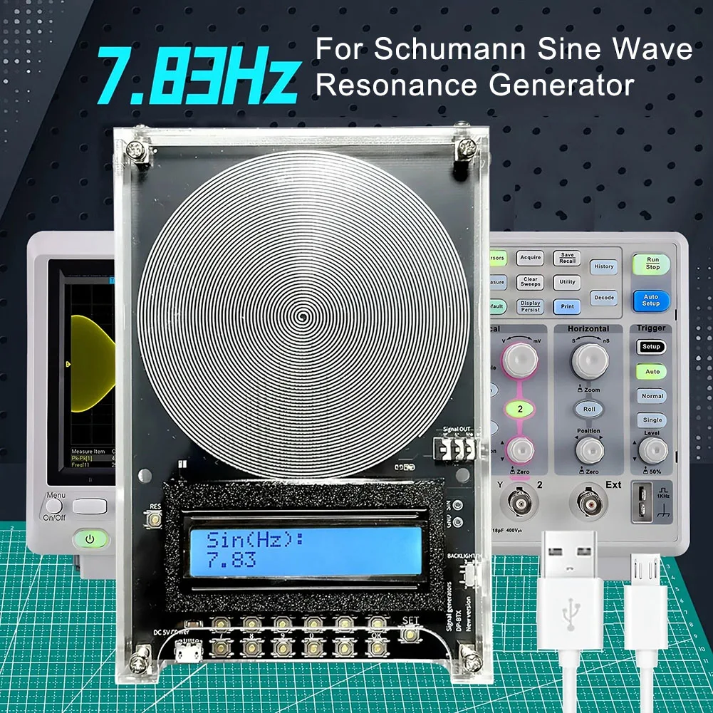 Portable 7.83Hz Signal Generator For Schumann Wave Resonance Frequency Device  For Various Scenarios Including Home Office