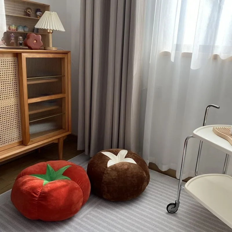 Kawaii Home Decor Vegetable Soft Seat Cushion