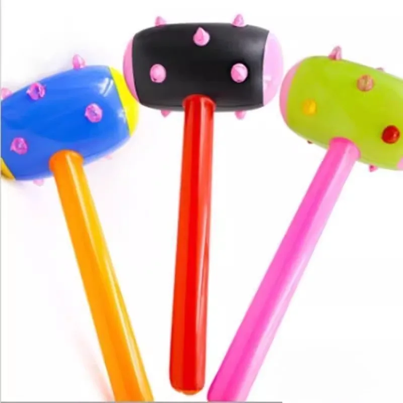 Inflatable Large Wolf Tooth Hammer 85cm Cartoon Play Hammer Parent-Child Game Props  PVC Toy for Children