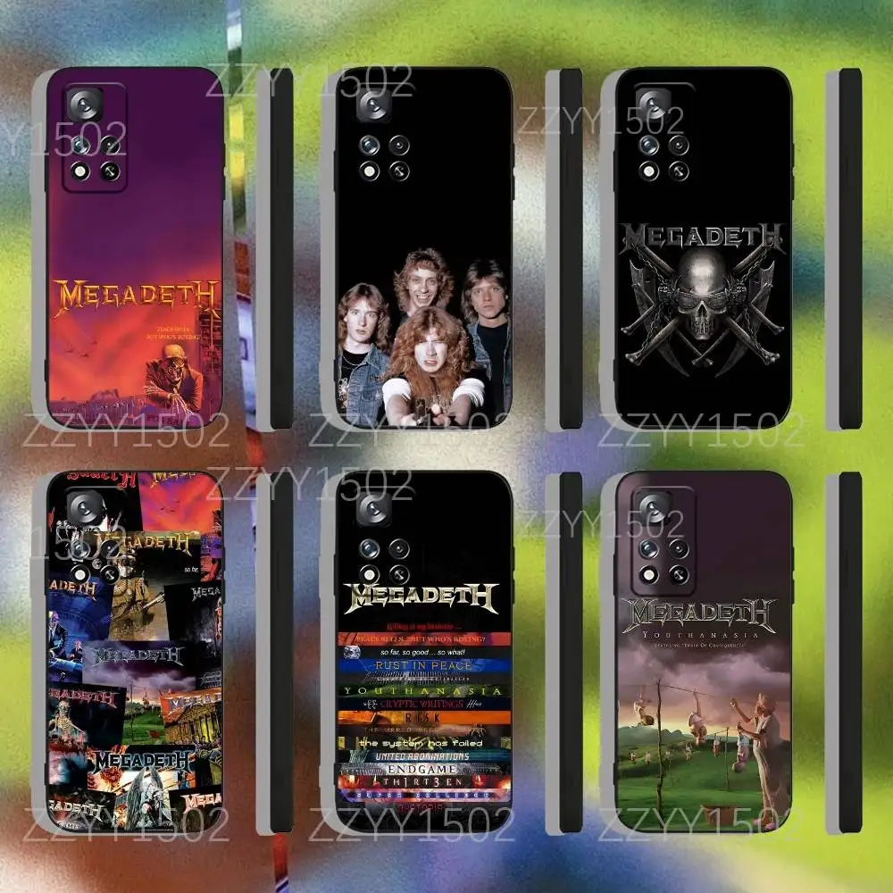 

Rock M-MegadethS Music Phone Case For Samsung S25,S24,Ultra,S20,S30,Plus,S22,S23,Ultra,Plus,5G Black Silicone Soft