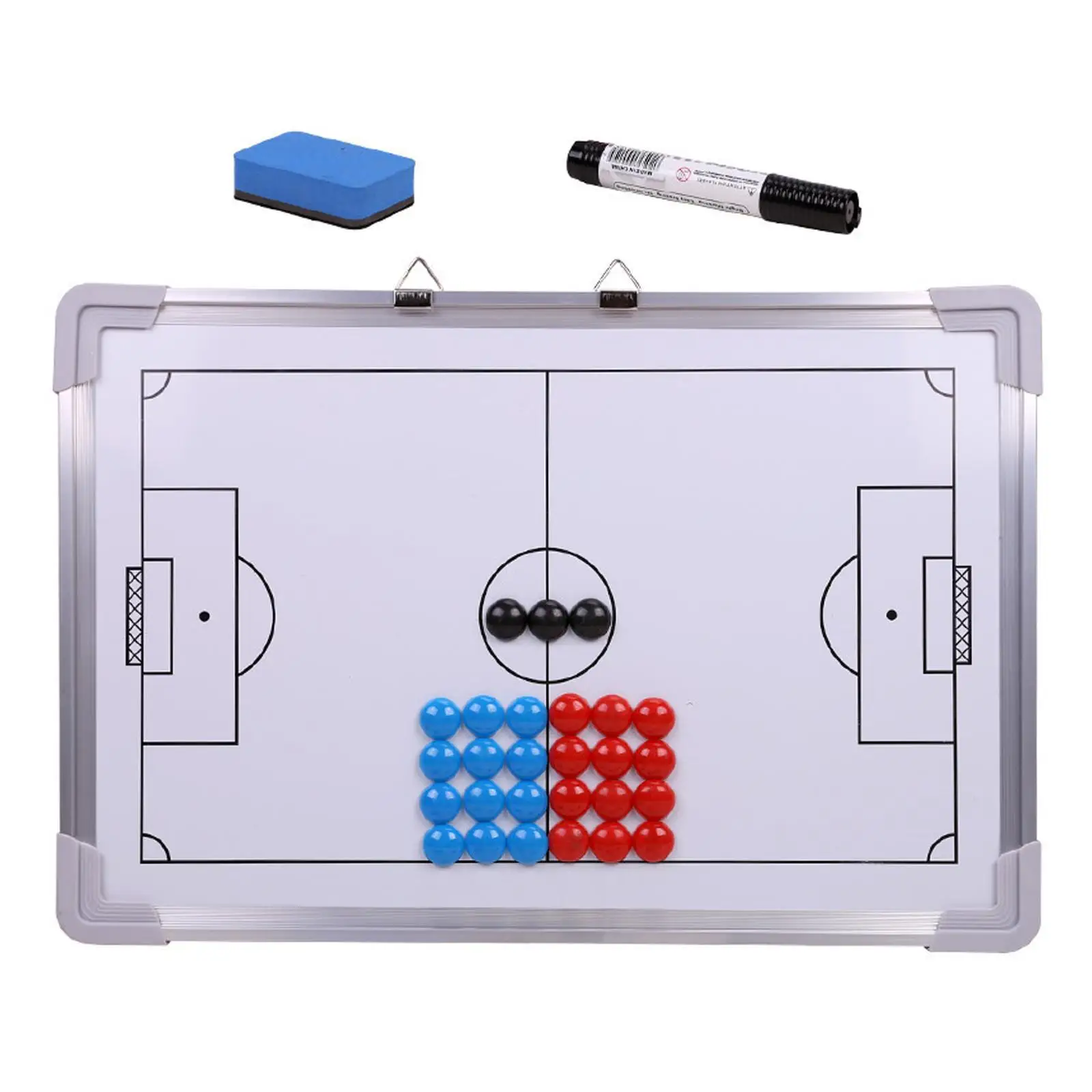 Soccer Tactical Board Magnetic Judge Board Aluminum Alloy Football Coach Teaching Strategy Board Soccer Traning Game Accessories