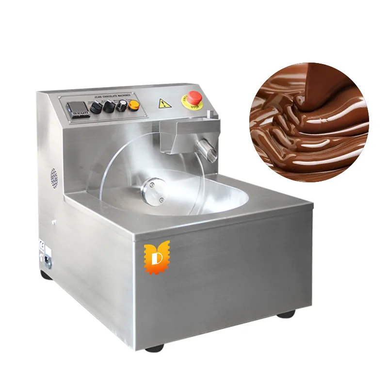 Temperature Adjustable 24Kg 30Kg Chocolate Enrobing Maker Chocolate Coating Making Machinery Chocolate Tempering Machine