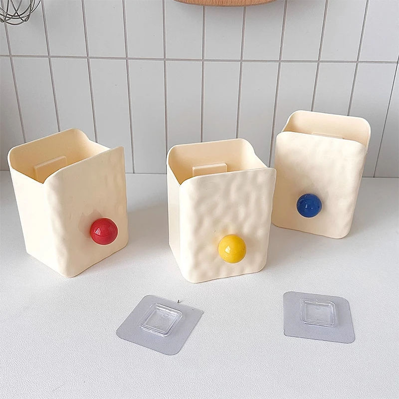 Makeup Brush Storage Box Wall Mounted Storage Rack Bathroom Makeup Tools Comb Organizer Bathroom Accessories