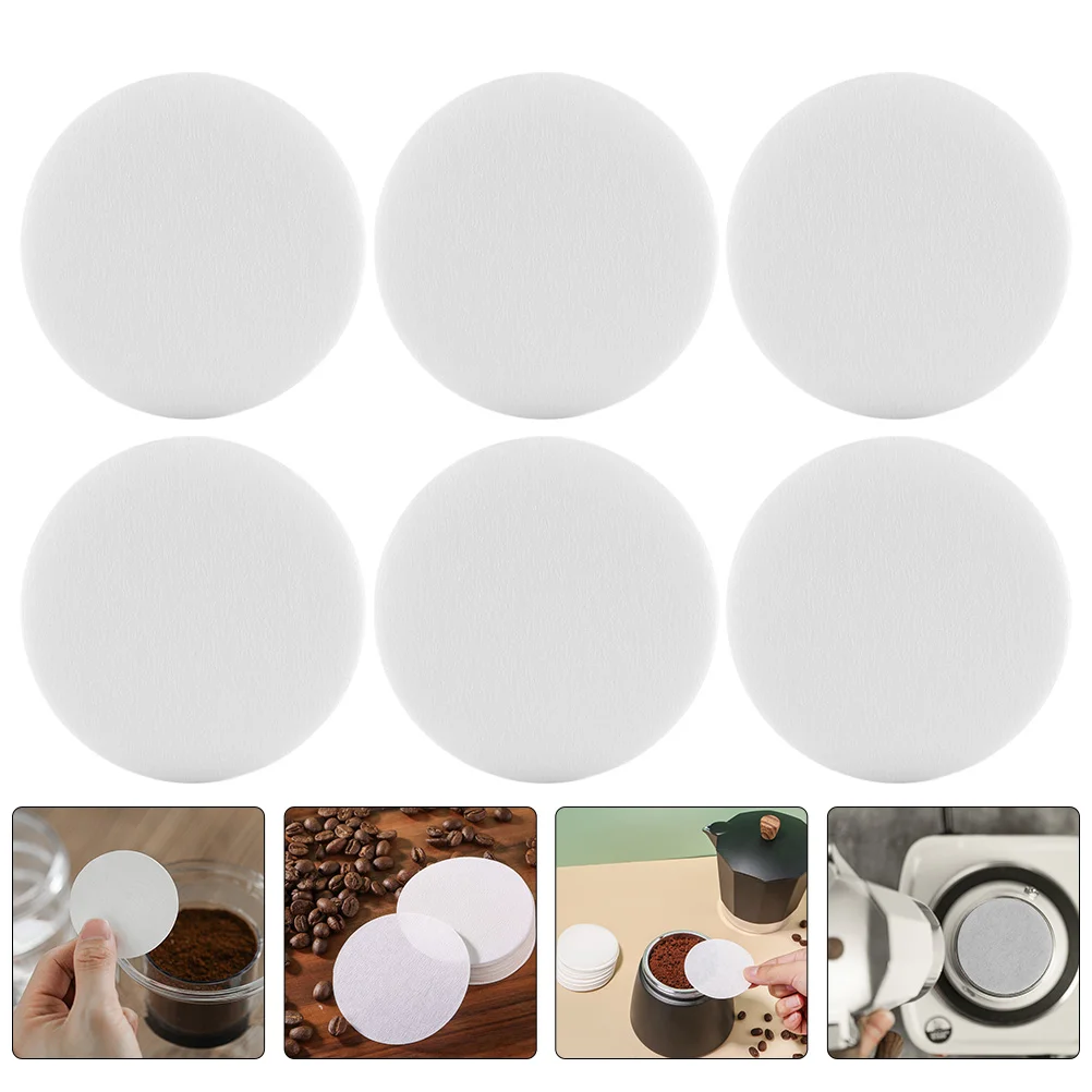 400 Pcs Coffee Filter Paper Filters Pads Filtering Espresso Mats Supplies Holders