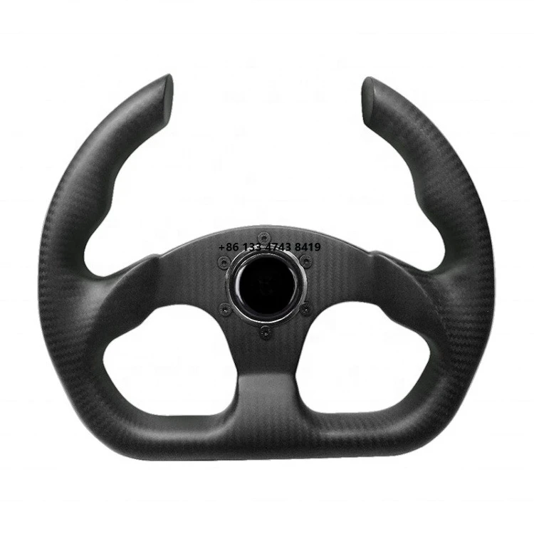 Hot-selling steering wheel Stylish pure black carbon fiber 320mm racing steering wheel